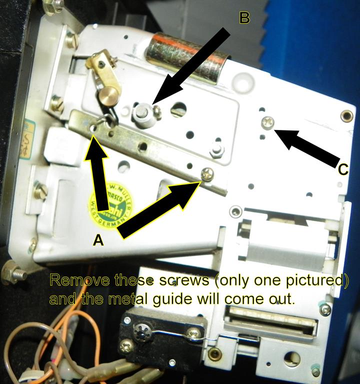 Any Coin Roll Down Mech Adapter Installation Instructions